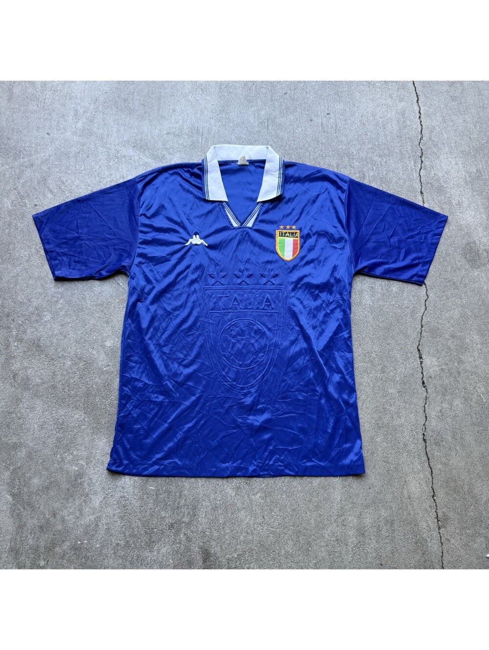 ITALY Vintage HOME FOOTBALL SHIRT SOCCER JERSEY KAPPA sz M MEN
